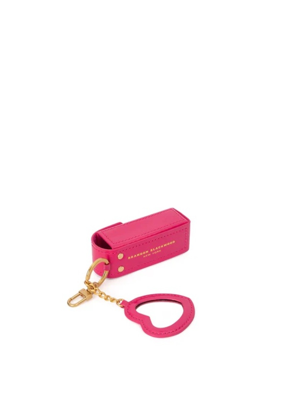 Brandon Blackwood Lipstick Case Keychain with Gold Hardware - Picture 4 of 5